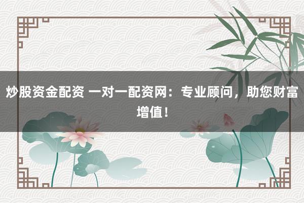 炒股资金配资 一对一配资网：专业顾问，助您财富增值！