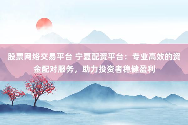股票网络交易平台 宁夏配资平台:专业高效的资金配对服务,助力投资者稳健盈利