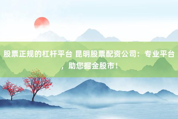 股票正规的杠杆平台 昆明股票配资公司：专业平台，助您掘金股市！