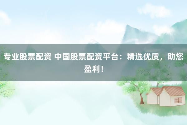专业股票配资 中国股票配资平台：精选优质，助您盈利！